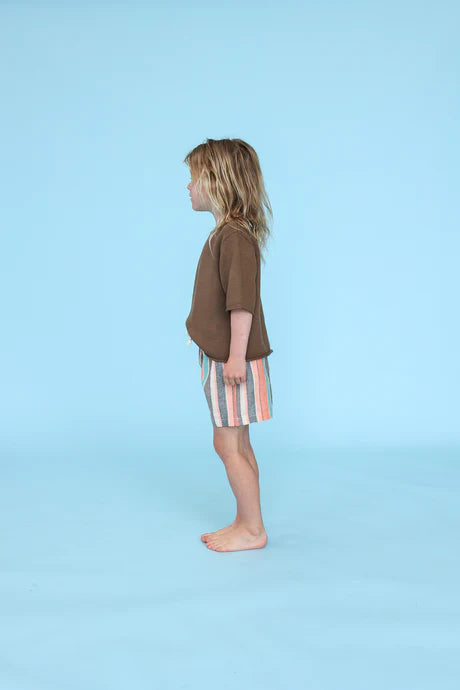 Grown - Summer Stripe Cotton Short