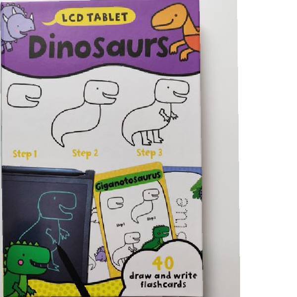 Dinosaur Draw & Write Flashcards LCD Tablet