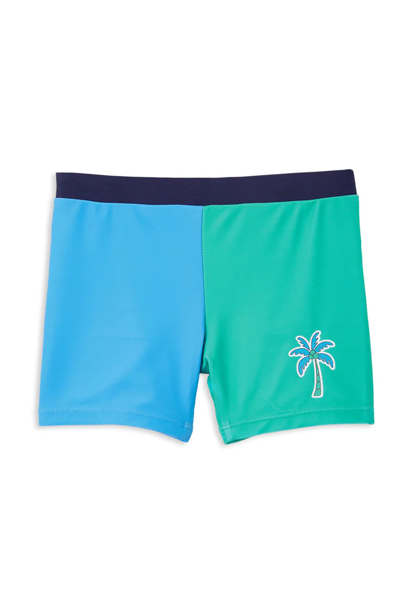 Milky - Green Panel Swim Short