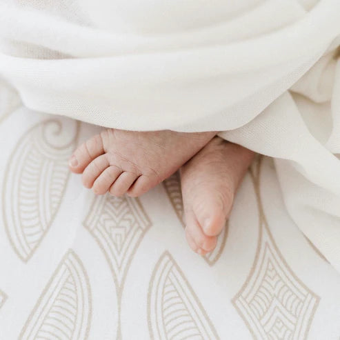 Bo & Ko - Fitted Cot Sheet | Te Pātiki Mocha