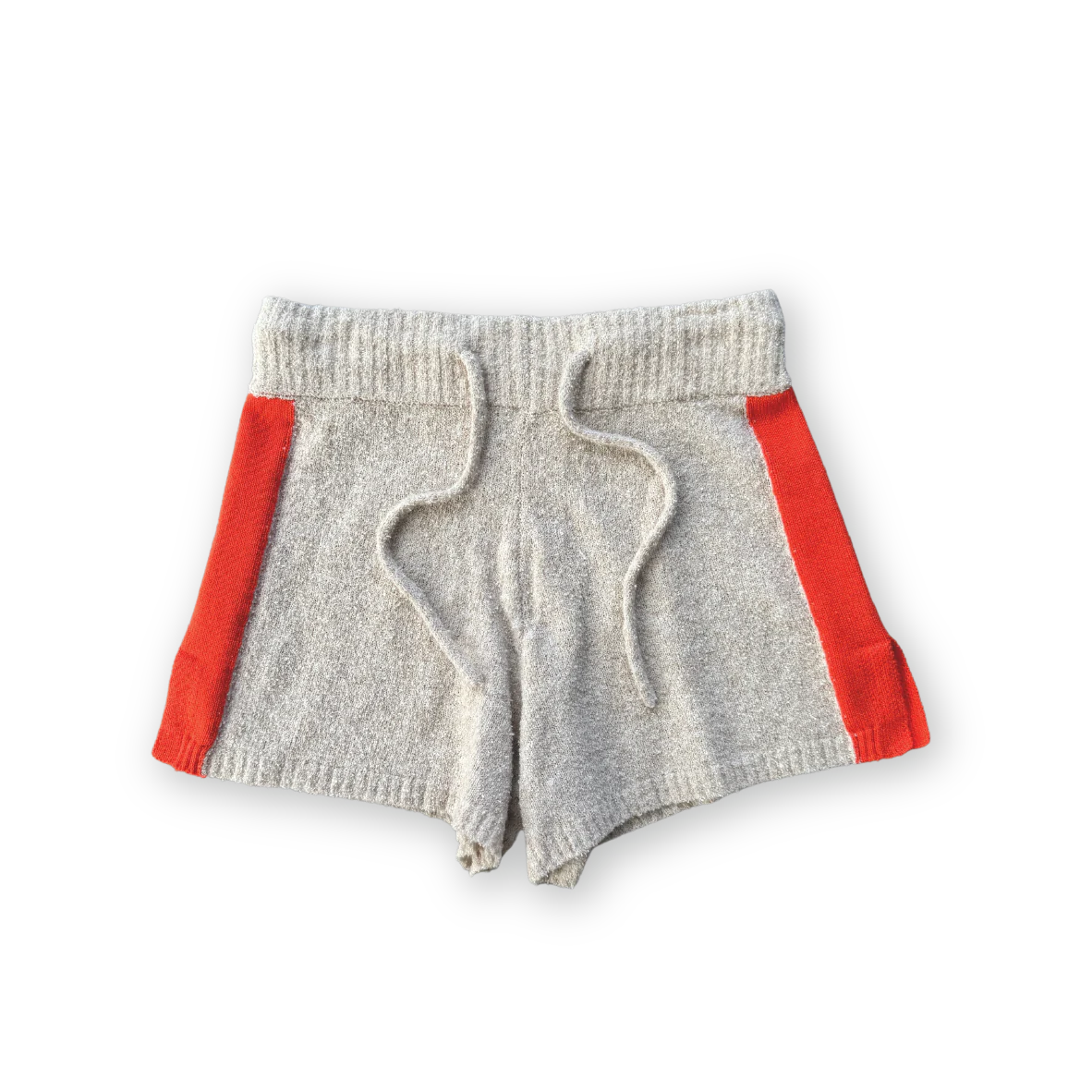 Grown - Knitted Terry Shorts - Dune/Rosso