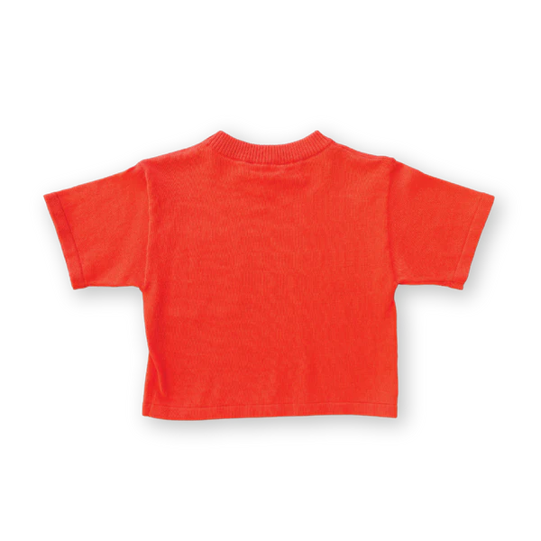 Grown - Knitted Pocket Tee Rosso