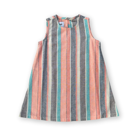 Grown - Summer Stripe Shift Cotton Dress