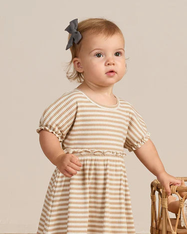 Quincy Mae - Annie Dress Latte Stripe