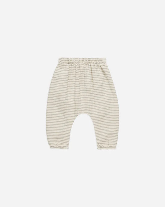 Quincy Mae - Woven Pant - Basil Stripe