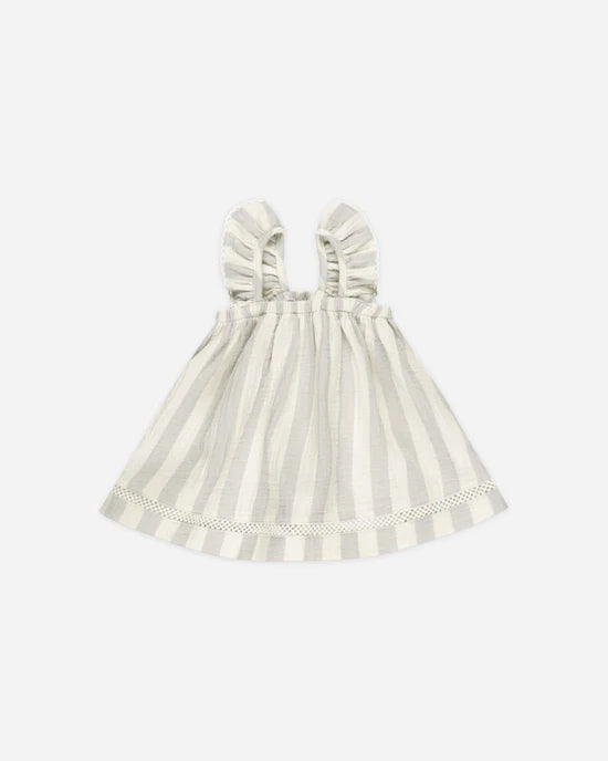 Quincy Mae - Ruffled Tank Dress - Sky Stripe