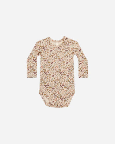 Quincy Mae - Bamboo L/Sleeve Bodysuit - Posy