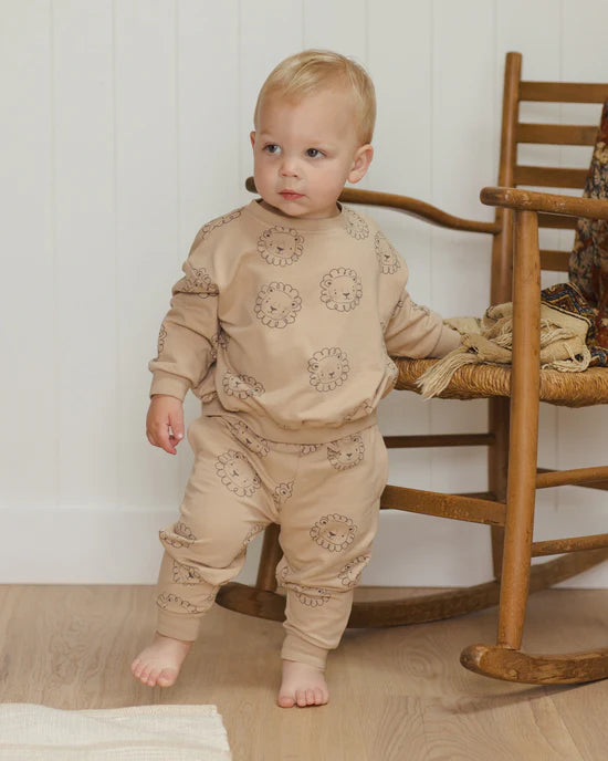 Quincy Mae - Relaxed Fleece Sweatshirt - Lion