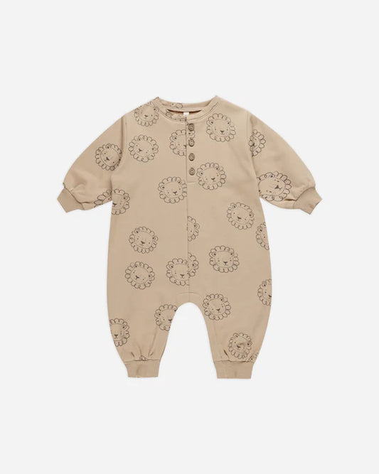 Quincy Mae - Relaxed Fleece Jumpsuit - Lions