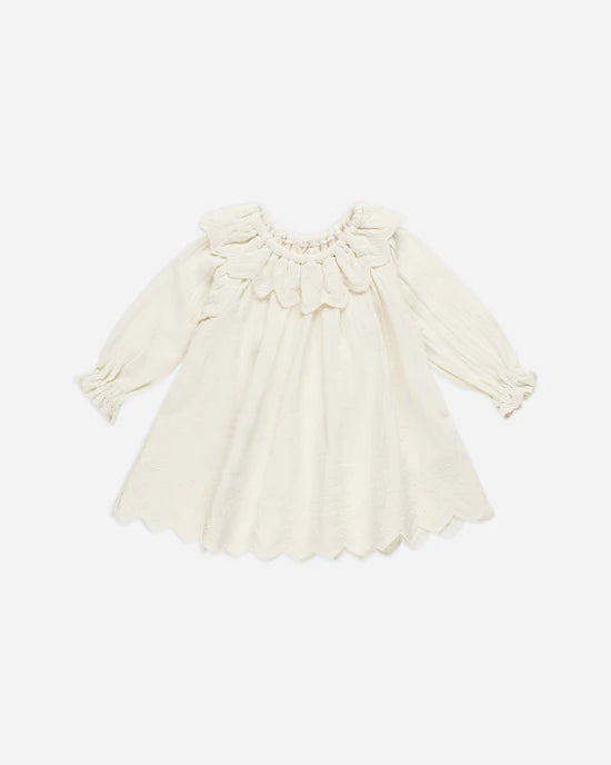 Quincy Mae - Long Sleeve Isla Dress Ivory