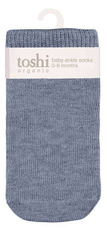 Toshi Organic Socks Ankle Dreamtime - River