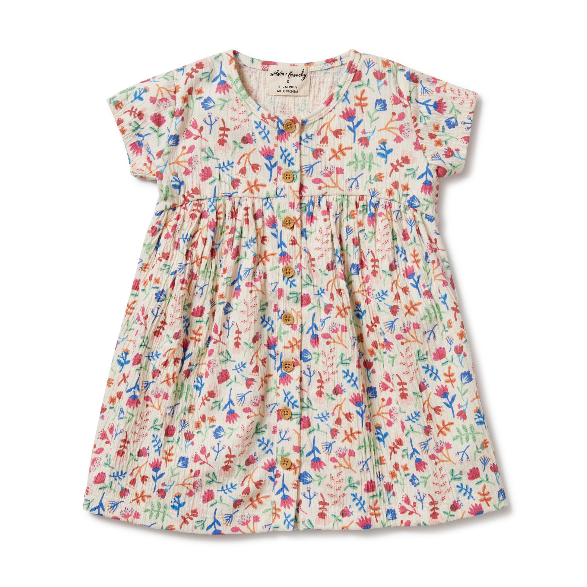 Wilson & Frenchy Tropical Garden Crinkle Button Dress – Amelias ...