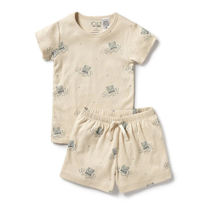 Wilson & Frenchy -Little Bear Organic Pointelle S/S Pyjamas