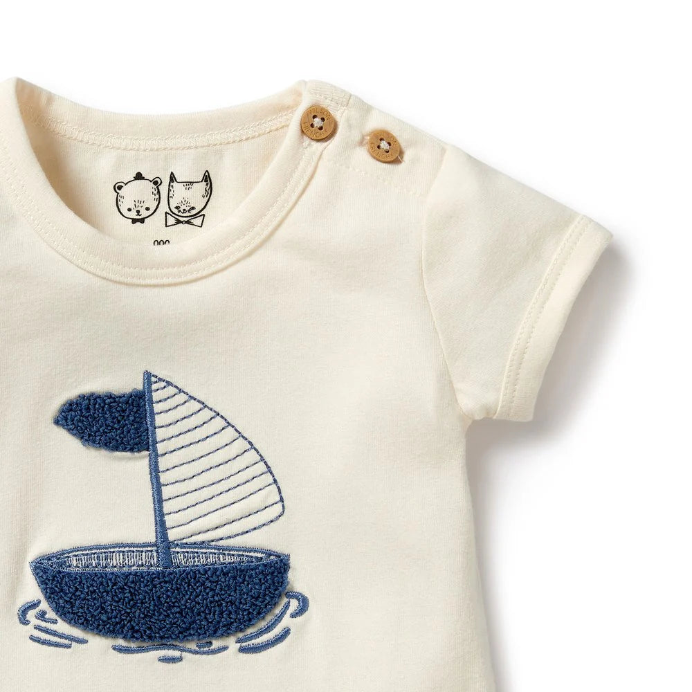 Wilson & Frenchy - Nautical Organic Bodysuit