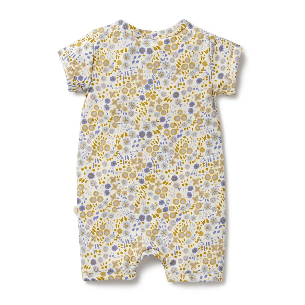 Wilson & Frenchy Little Meadow Organic Boyleg Zipsuit