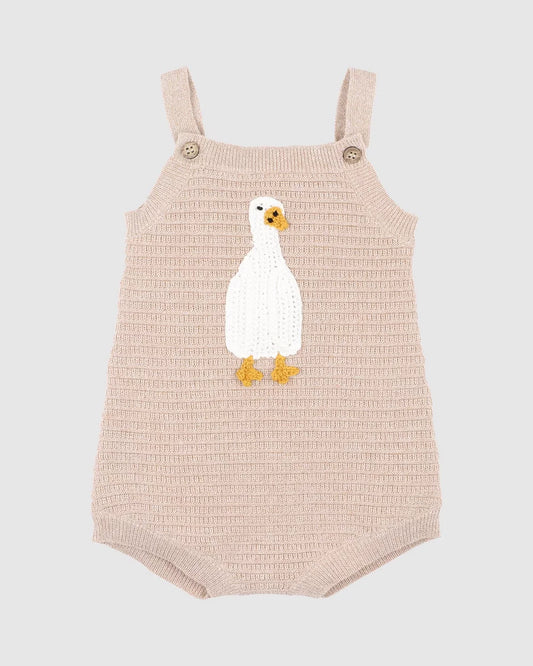 Bebe - Chester Crochet Duck Knitted Bodysuit