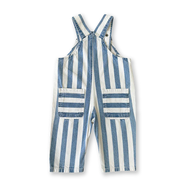 Grown - Denim Stripe Overalls