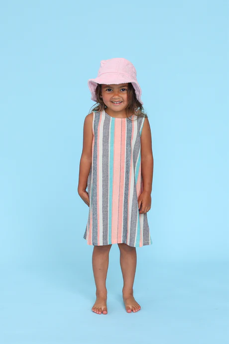 Grown - Summer Stripe Shift Cotton Dress